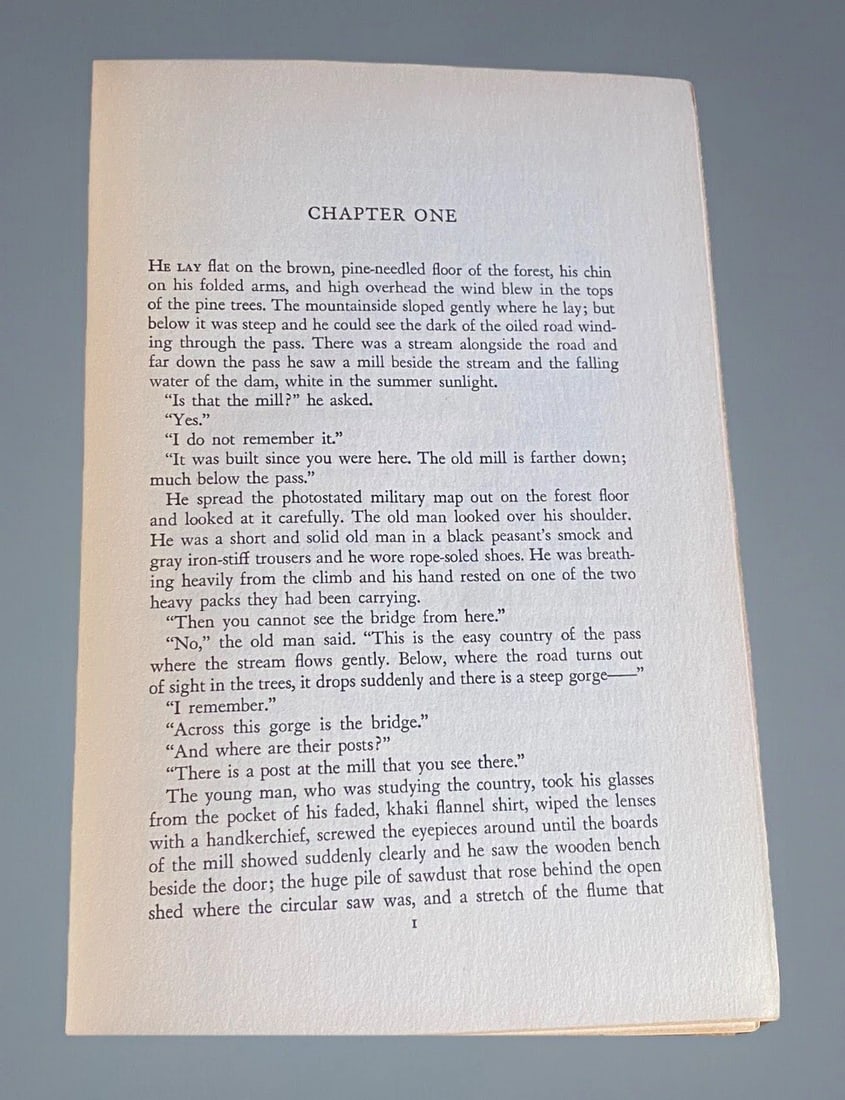 For Whom the Bell Tolls, Ernest Hemingway 1940 First Edition 1st Printing "A" - 10