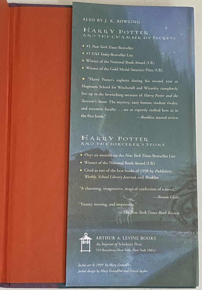 Harry Potter and the Prisoner of Azkaban by J. K. Rowling HC/DJ 1st American Ed. - 10