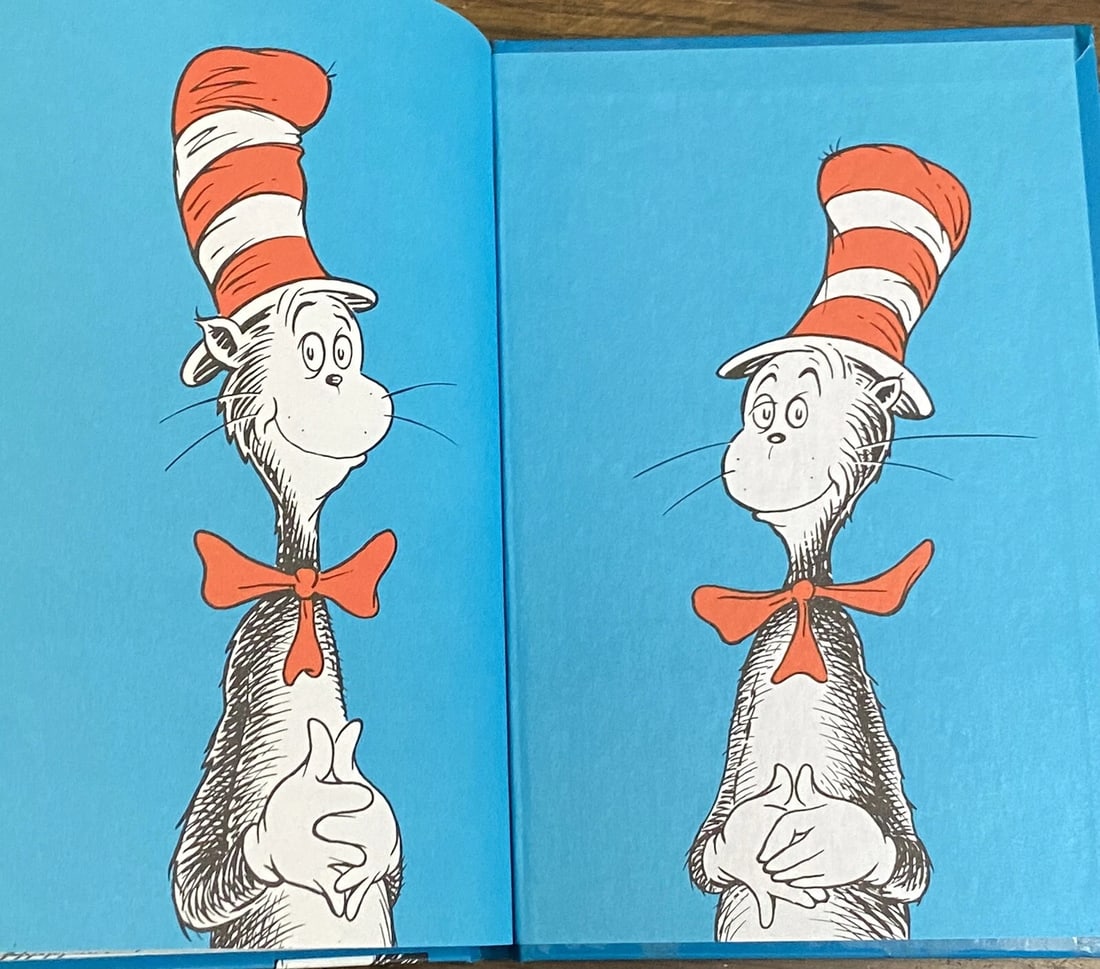 THE CAT IN THE HAT By Dr. Seuss Beginner Books Book Club Edition 1957/1985 - 9
