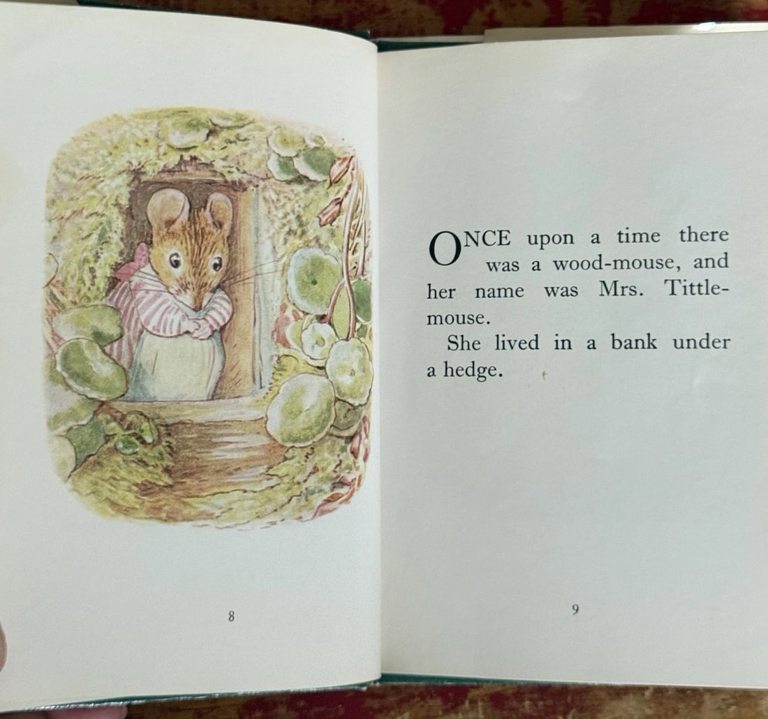 The Tale of Mrs. Tittlemouse BEATRIX POTTER HC/DJ 1938 2nd Printing Very Good! - 9