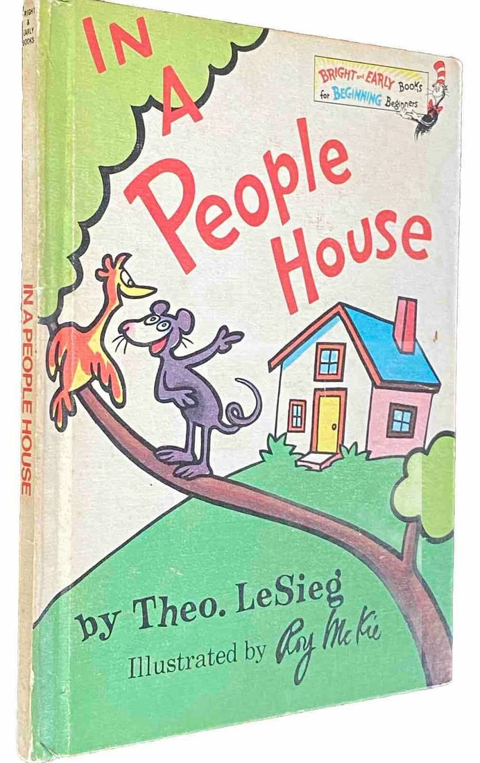 Dr. Seuss In A People House Theo LeSieg Book Club Edition 1972 1st Ed/Print VG - 3