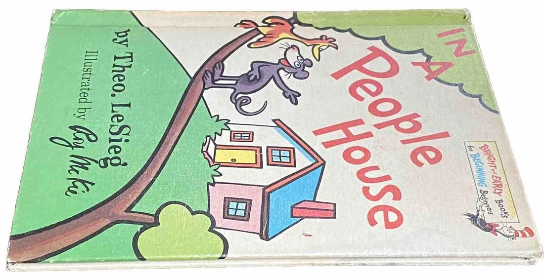 Dr. Seuss In A People House Theo LeSieg Book Club Edition 1972 1st Ed/Print VG - 6