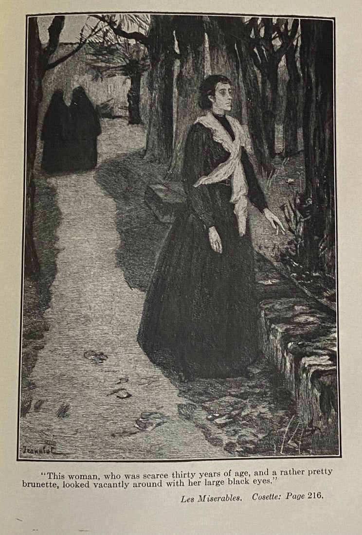 Victor Hugo Les Miserable Book I & II University Society Illustrated1800’s Rare! - 12