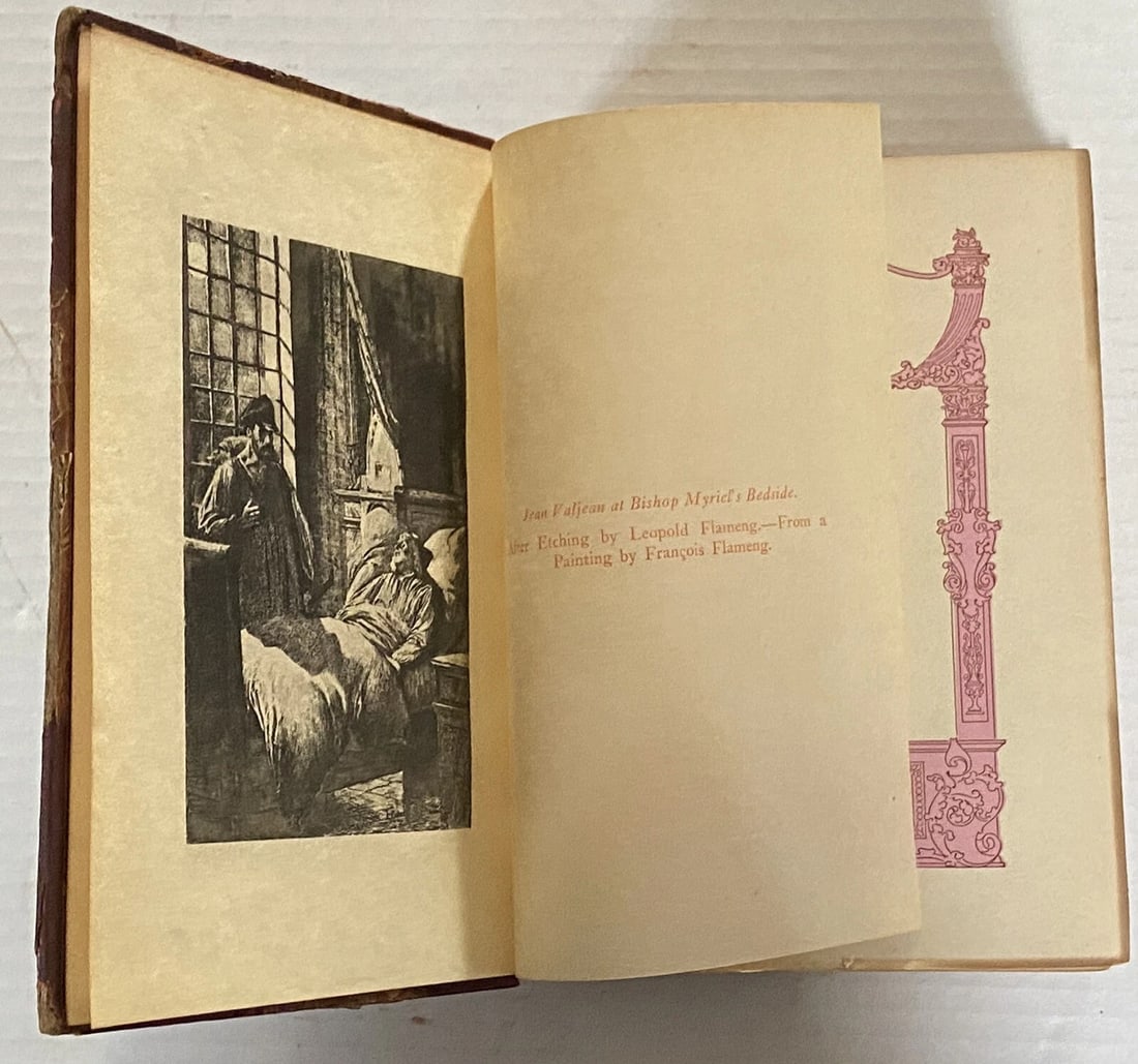 Victor Hugo Les Miserable Book I & II University Society Illustrated1800’s Rare! - 5