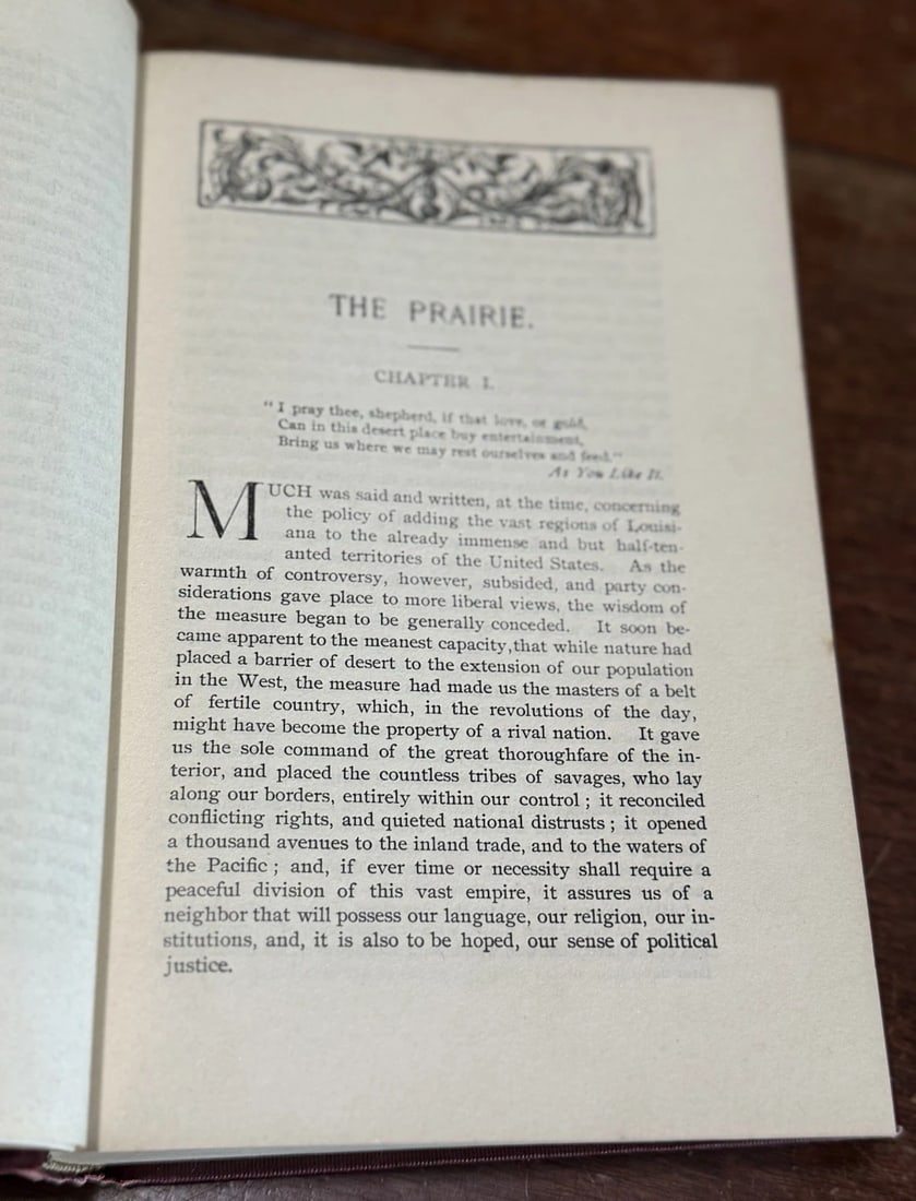 Cooper’s Works James Fenimore Cooper The Prairie Mohawk Edition G.P. Putnam VG - 11