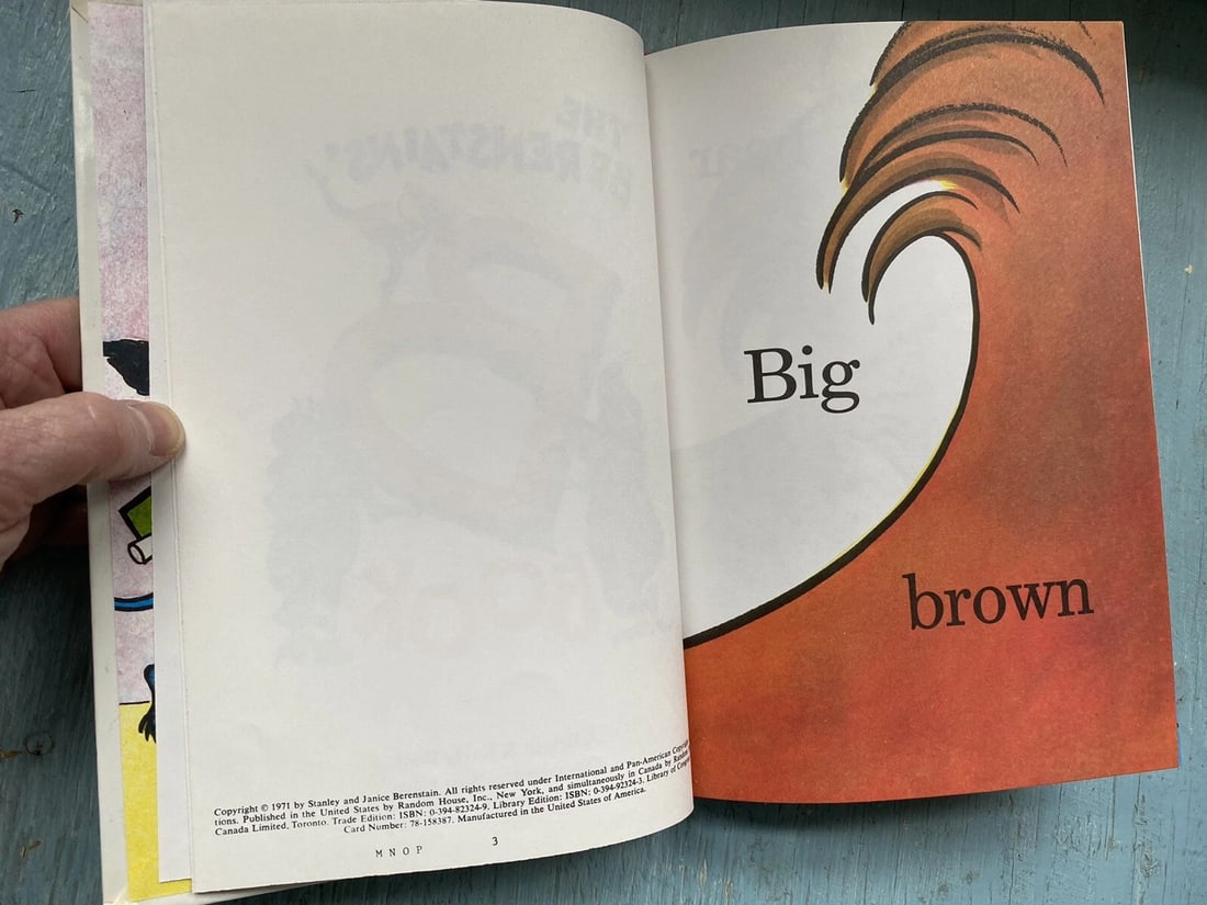 The Berenstains' B Book Dr. Seuss Beginners Books HC 1st Ed. VG+ Grolier BC Ed. - 8