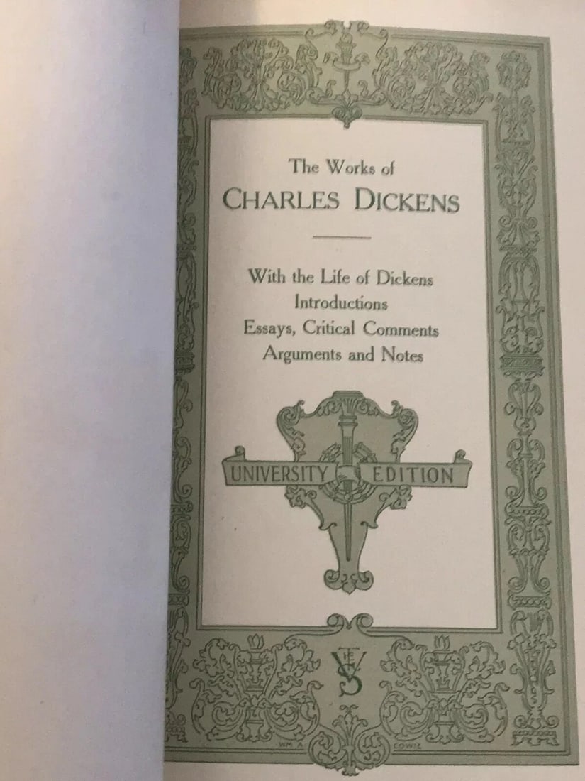 The Works Of Charles Dickens University Edition Vol. 1 Bleak House Antique 1911 - 5