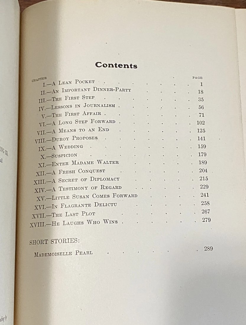 Guy De Maupassant Bel-Ami, Mademoiselle Pearl Vol.V 1910 Ltd. Ed. #173 Pearson - 9