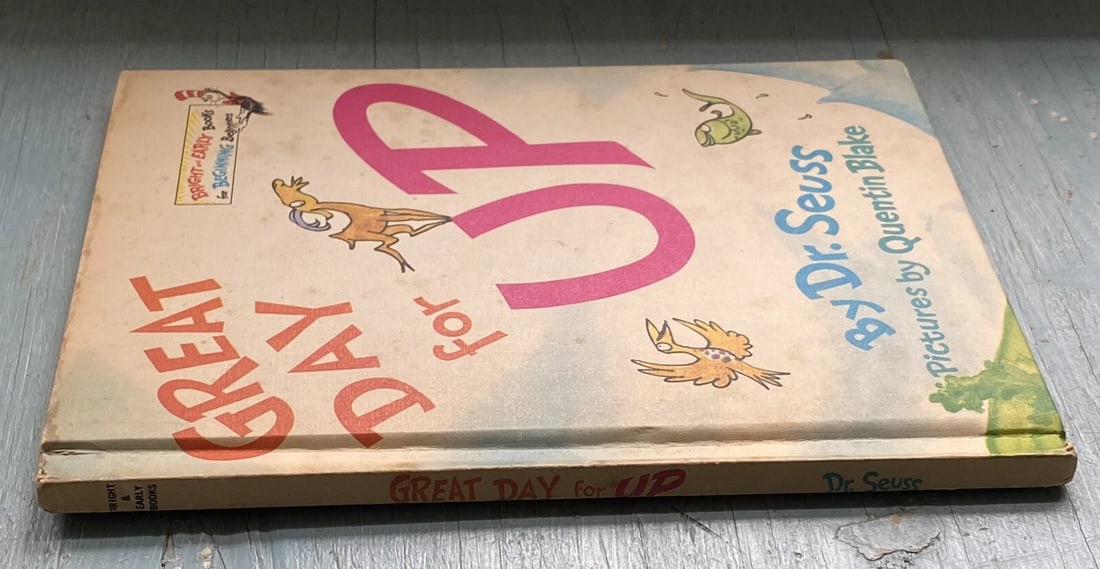 Great Day for Up Bright & Early Grolier BC 1st Edition Hardcover Dr. Seuss 1974 - 4