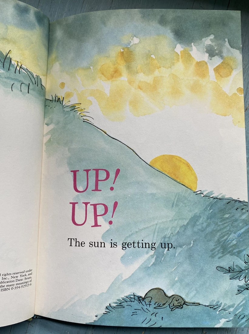 Great Day for Up Bright & Early Grolier BC 1st Edition Hardcover Dr. Seuss 1974 - 7