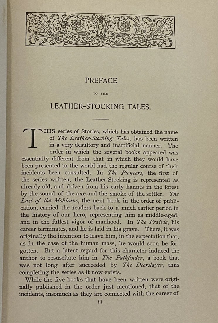 The Deerslayer James Fenimore Cooper LeatherStocking Edition Ltd Ed #478/1000 HC - 9