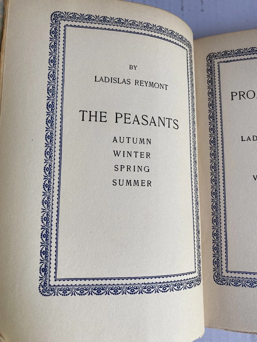 The Promised Land Vol 2 1927 Alfred Knopf Ladislas Reymont HC Very Good - 10