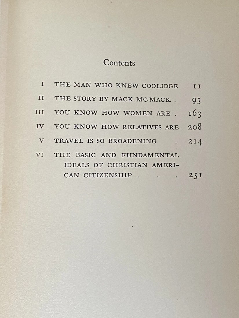 Sinclair LEWIS THE MAN WHO KNEW COOLIDGE 1928 First Edition/Print HC - 4
