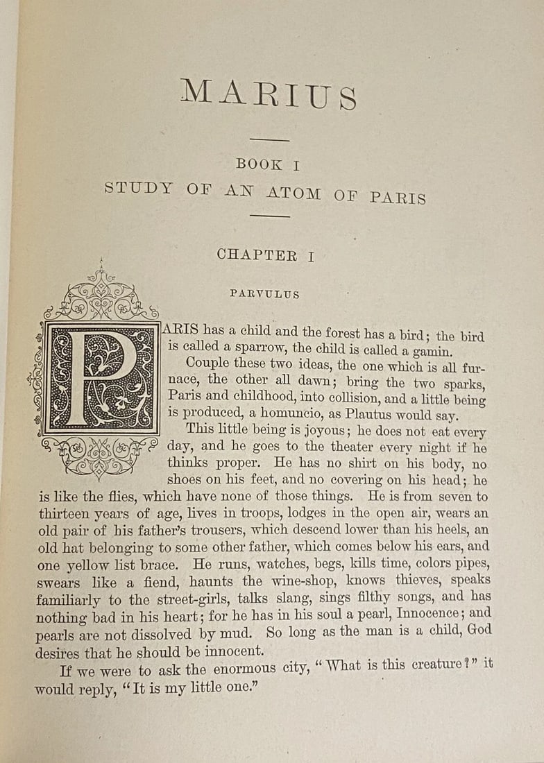 Les Miserables Victor Hugo Vol. III Illustrated 1886 Library Edition HC VGood - 12