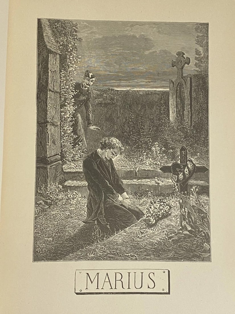 Les Miserables Victor Hugo Vol. III Illustrated 1886 Library Edition HC VGood - 7