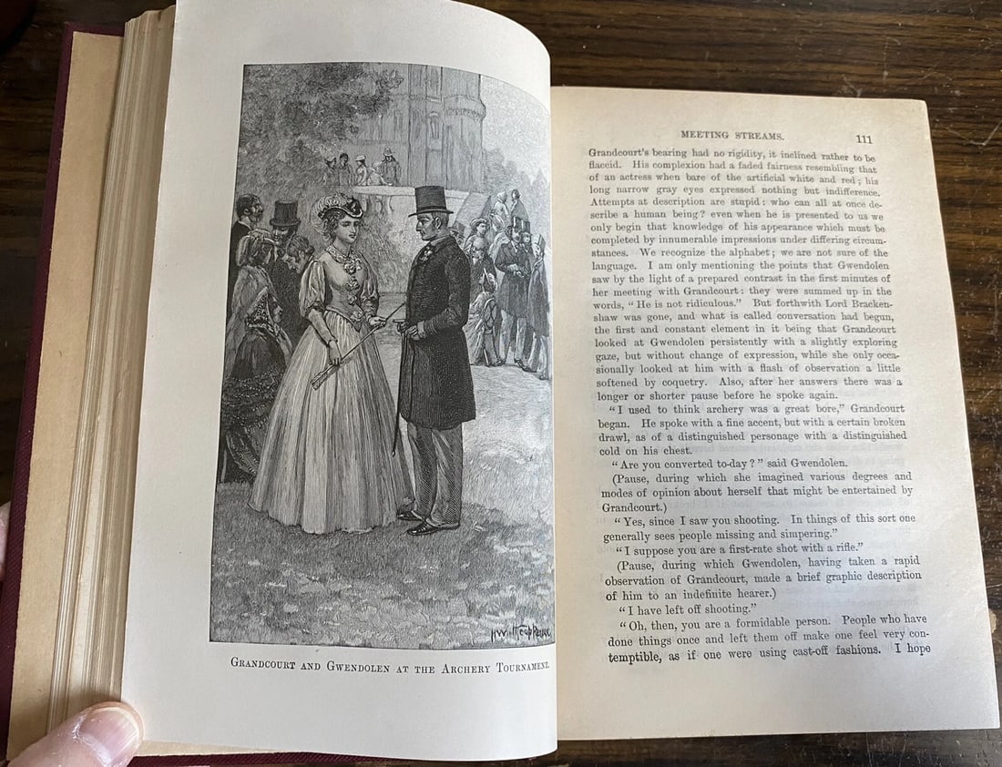 George Eliot's Works Vol. I Daniel Deronda Published by Lovell, Coryell HC 1893 - 12