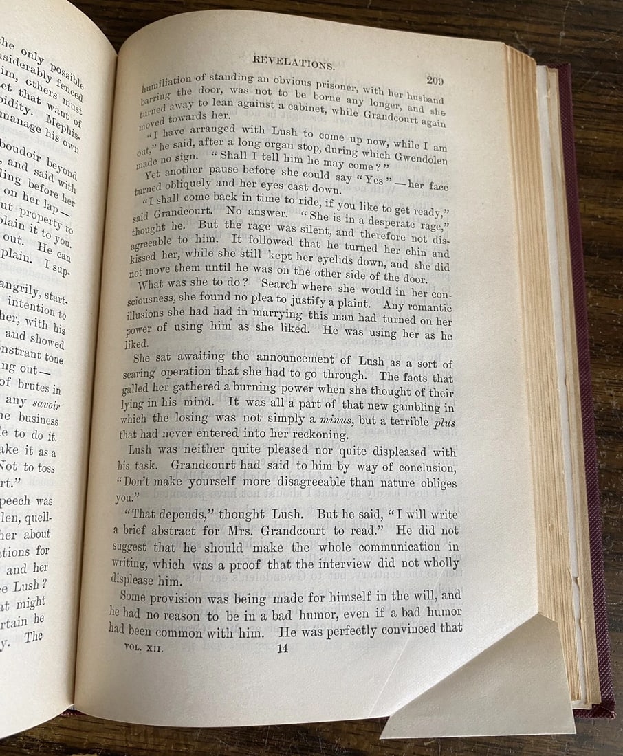 George Eliot's Works Vol. I Daniel Deronda Published by Lovell, Coryell HC 1893 - 13