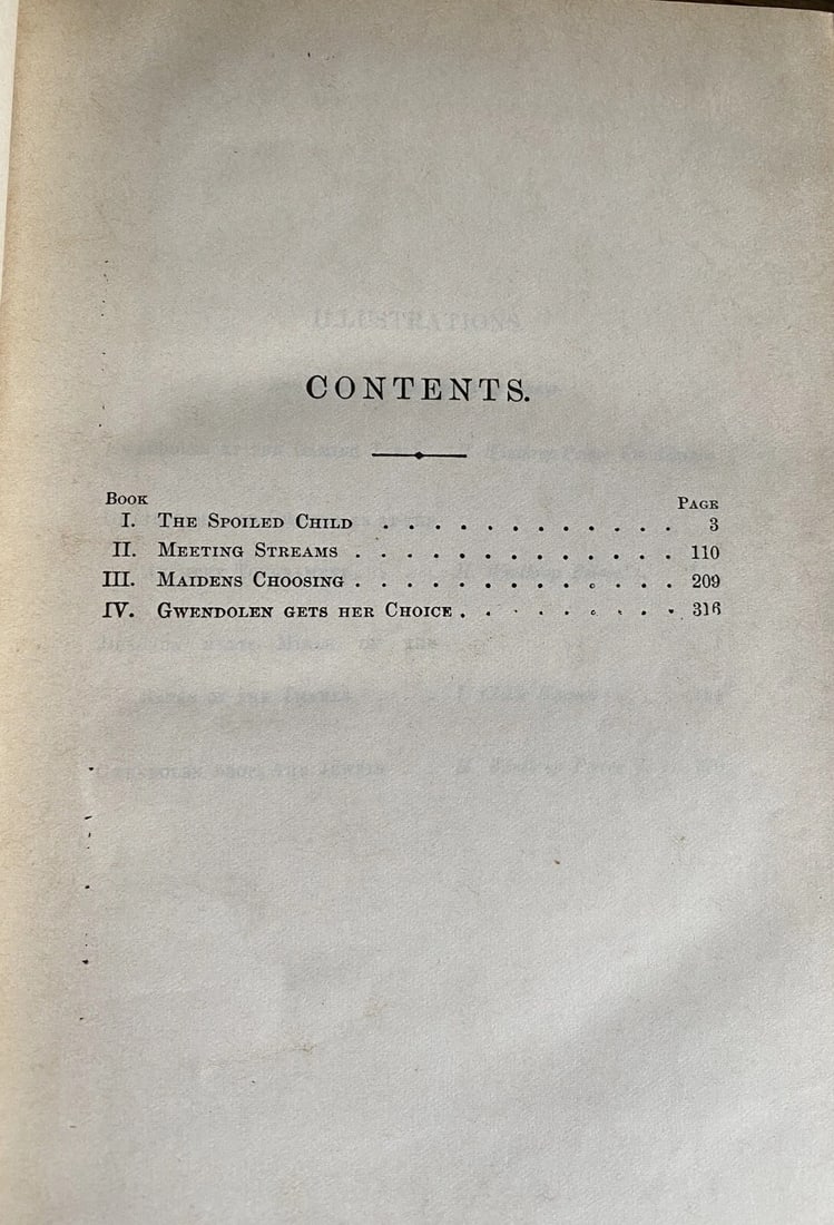 George Eliot's Works Vol. I Daniel Deronda Published by Lovell, Coryell HC 1893 - 6