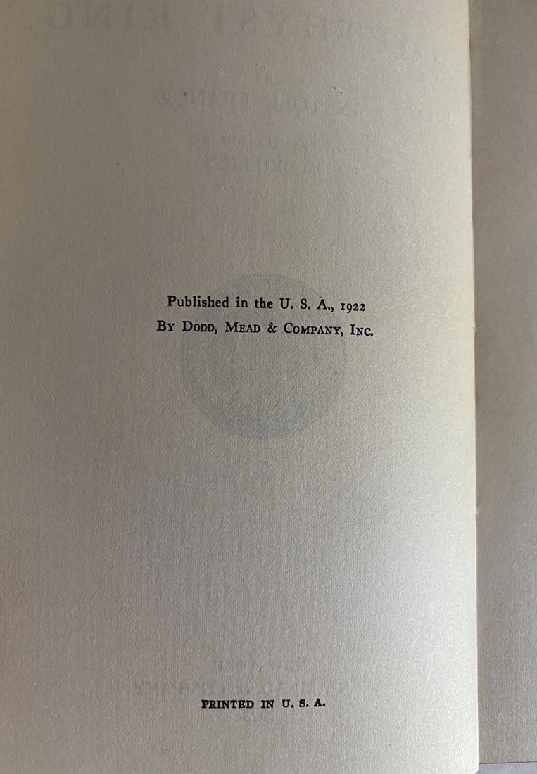 Antique Book The Amethyst Ring Anatole France Blue Leather 1923 Dodd Mead & Co. - 2