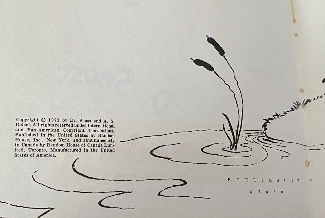 1973 Dr. Seuss The Shape of Me and Other Stuff HC Book Club Edition Very Good - 4