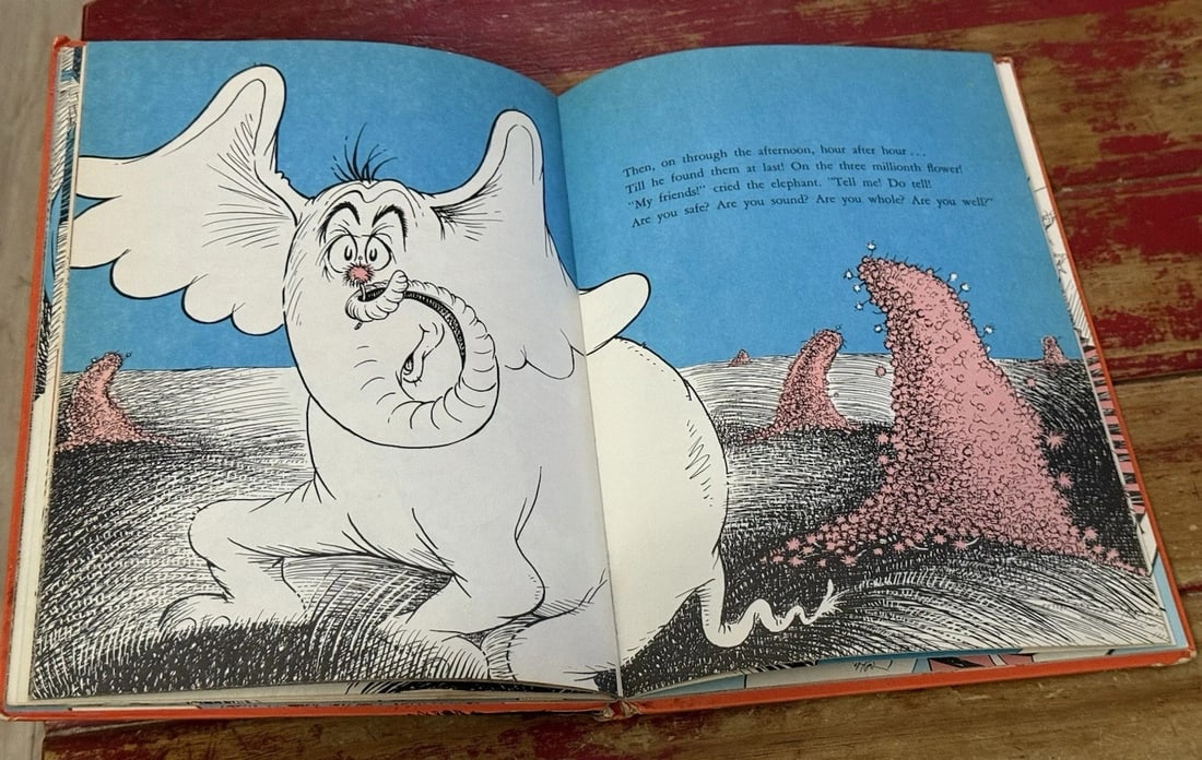 Horton Hears A Who Dr Seuss Book 1st Edition 1954 Hardcover Vintage - 6