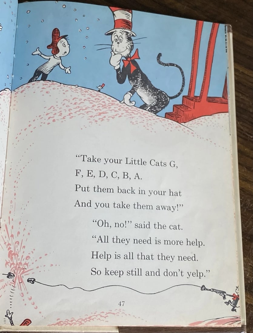 The Cat in the Hat Comes Back 1st Edition Dr Seuss Dust Jacket 1958 Very Good - 10