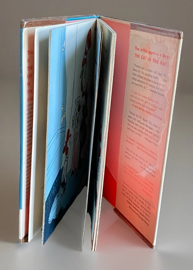 The Cat in the Hat Comes Back 1st Edition Dr Seuss Dust Jacket 1958 Very Good - 13