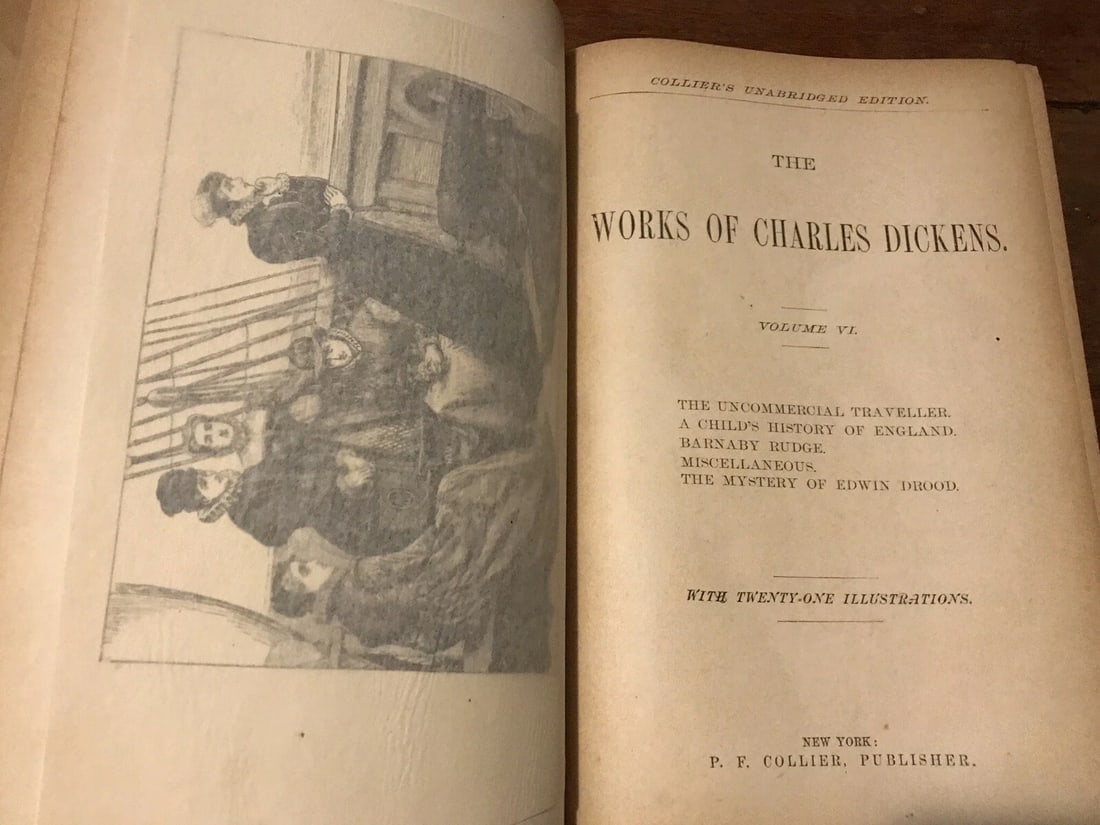 The Works of CHARLES DICKENS Collier Unabridged 1870 illustrated Vol VI HC - 4