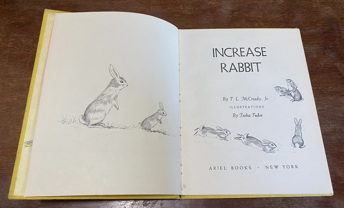 T L McCready, Jr. INCREASE RABBIT 1st Edition 1958 HC Illustrations Tasha Tudor - 2
