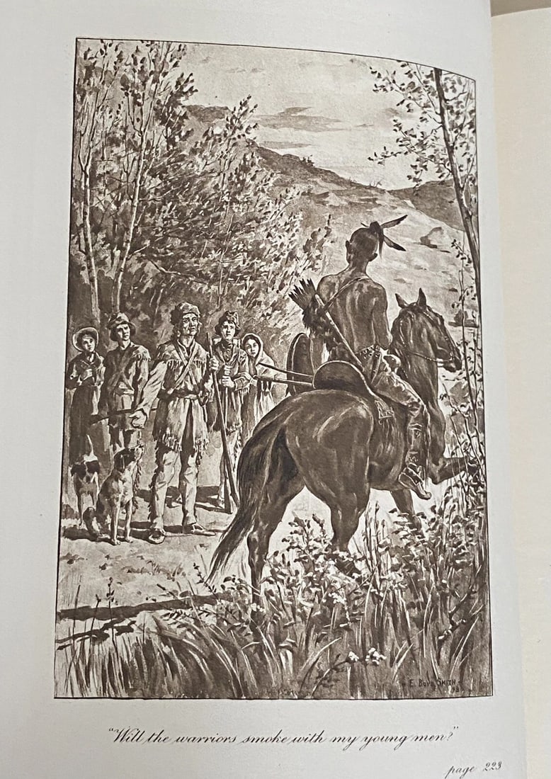 James Fenimore Cooper THE PRARIE 1898 Leather Stocking Tales Fireside Antique - 6