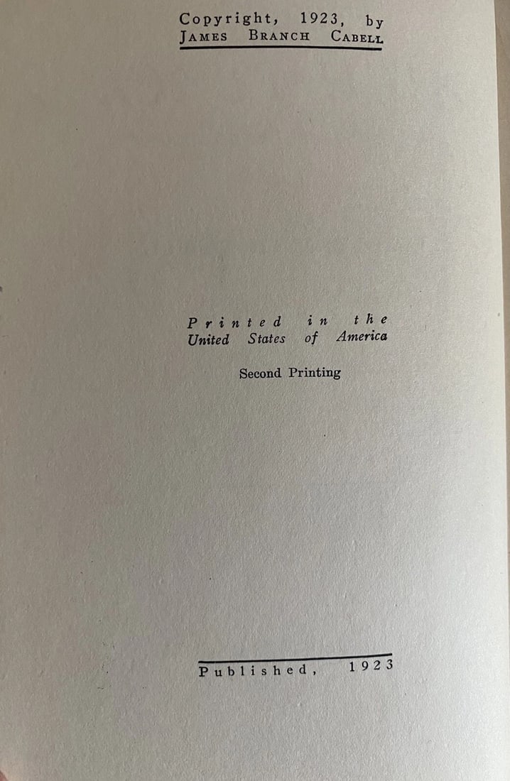 1st Edition 2nd Print The High Place James Branch Cabell Antique Book 1923 VGood - 3