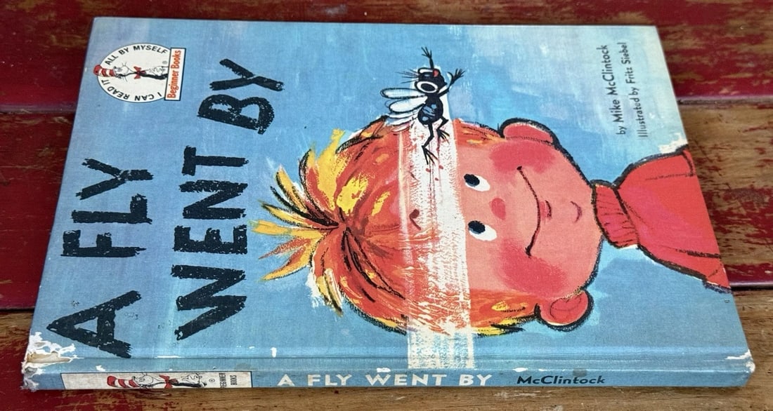 Dr. Seuss A Fly Went By 1958 Beginner Book BC Ed.Mike McClintock 1st Ed/Printing - 6
