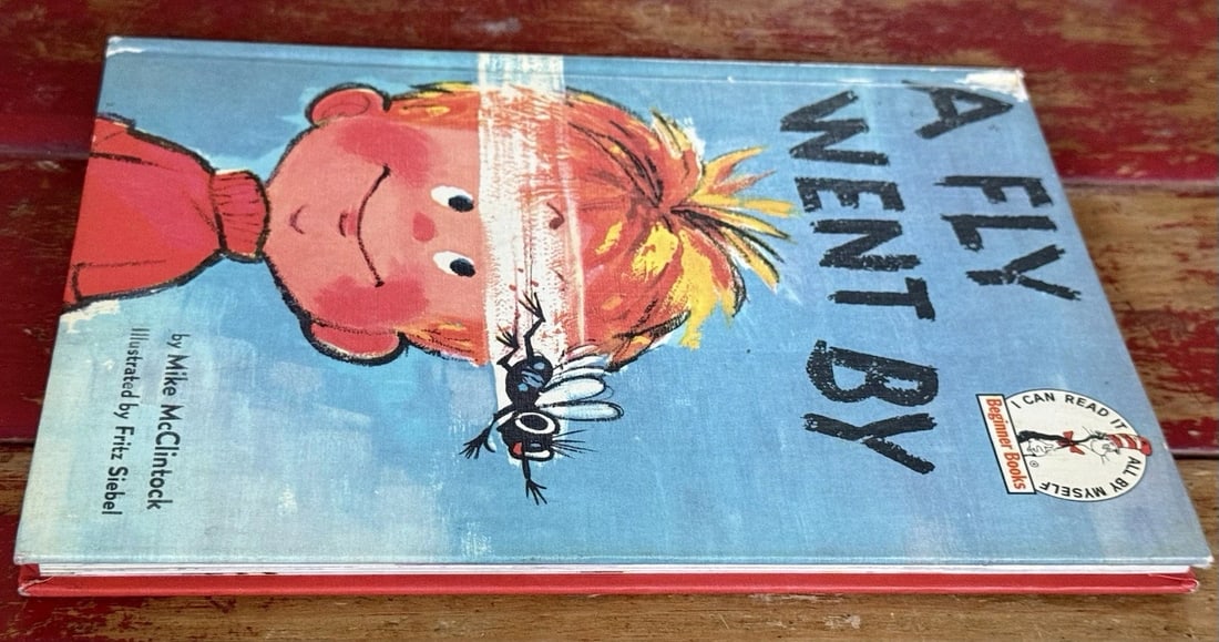 Dr. Seuss A Fly Went By 1958 Beginner Book BC Ed.Mike McClintock 1st Ed/Printing - 9