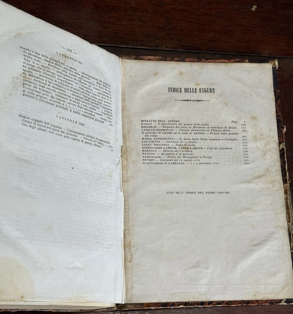 Thiers, L. Adolfo Rivoluzione Francese 1842 1st Italian Ed. Vol. 1 Illustrated - 11