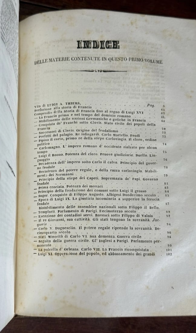 Thiers, L. Adolfo Rivoluzione Francese 1842 1st Italian Ed. Vol. 1 Illustrated - 13