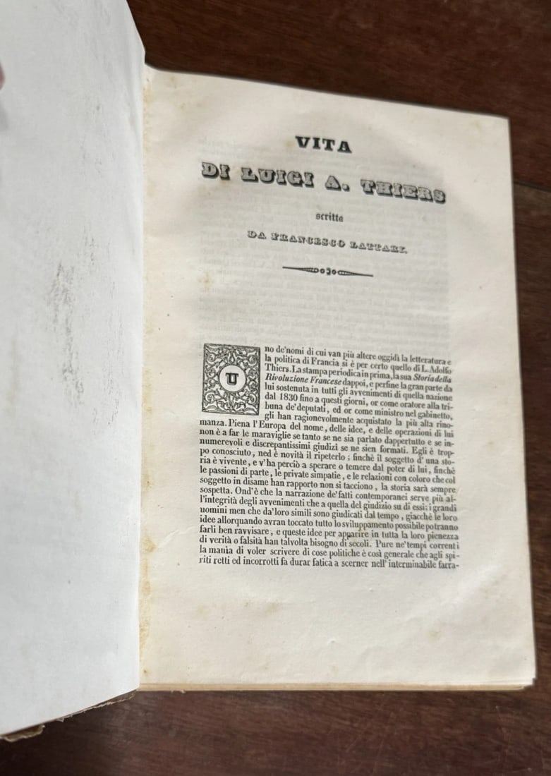 Thiers, L. Adolfo Rivoluzione Francese 1842 1st Italian Ed. Vol. 1 Illustrated - 14