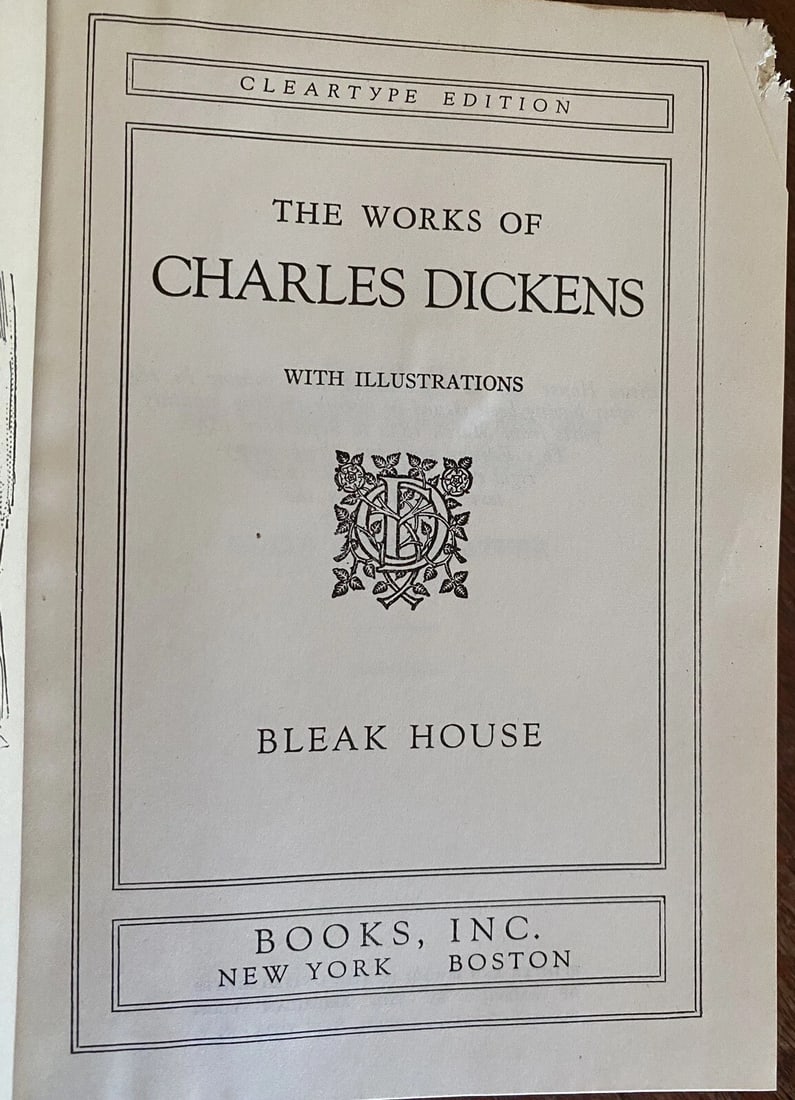 CHARLES DICKENS BLEAK HOUSE Vol XIII Books Inc. HC - 3