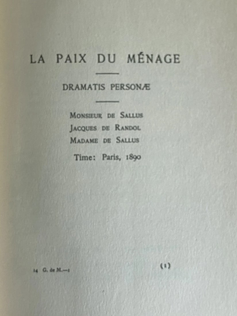 Guy De MaupassantEdition De Luxe HC 1903 Paix Du MenageEtc. Illustr. St. Dunstan - 6