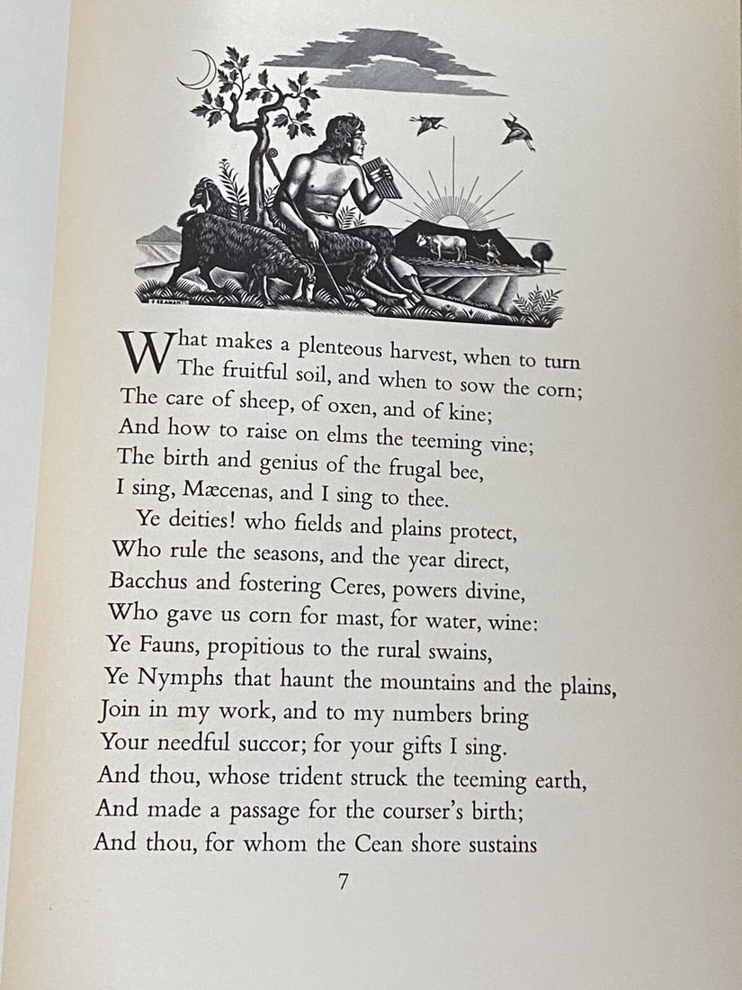 Virgil, John Dryden / The Georgics 1953 Vintage Copy - 14