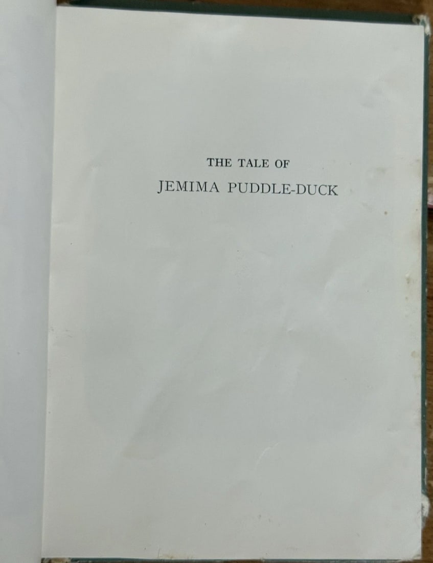 The Tale of Jemima Puddle-Duck by Beatrix Potter, Frederick Warne 1st Thus/1st - 12
