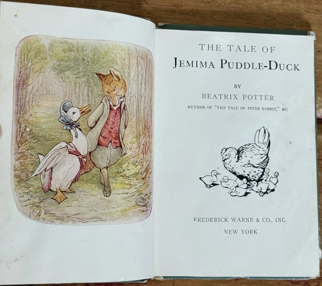 The Tale of Jemima Puddle-Duck by Beatrix Potter, Frederick Warne 1st Thus/1st - 5