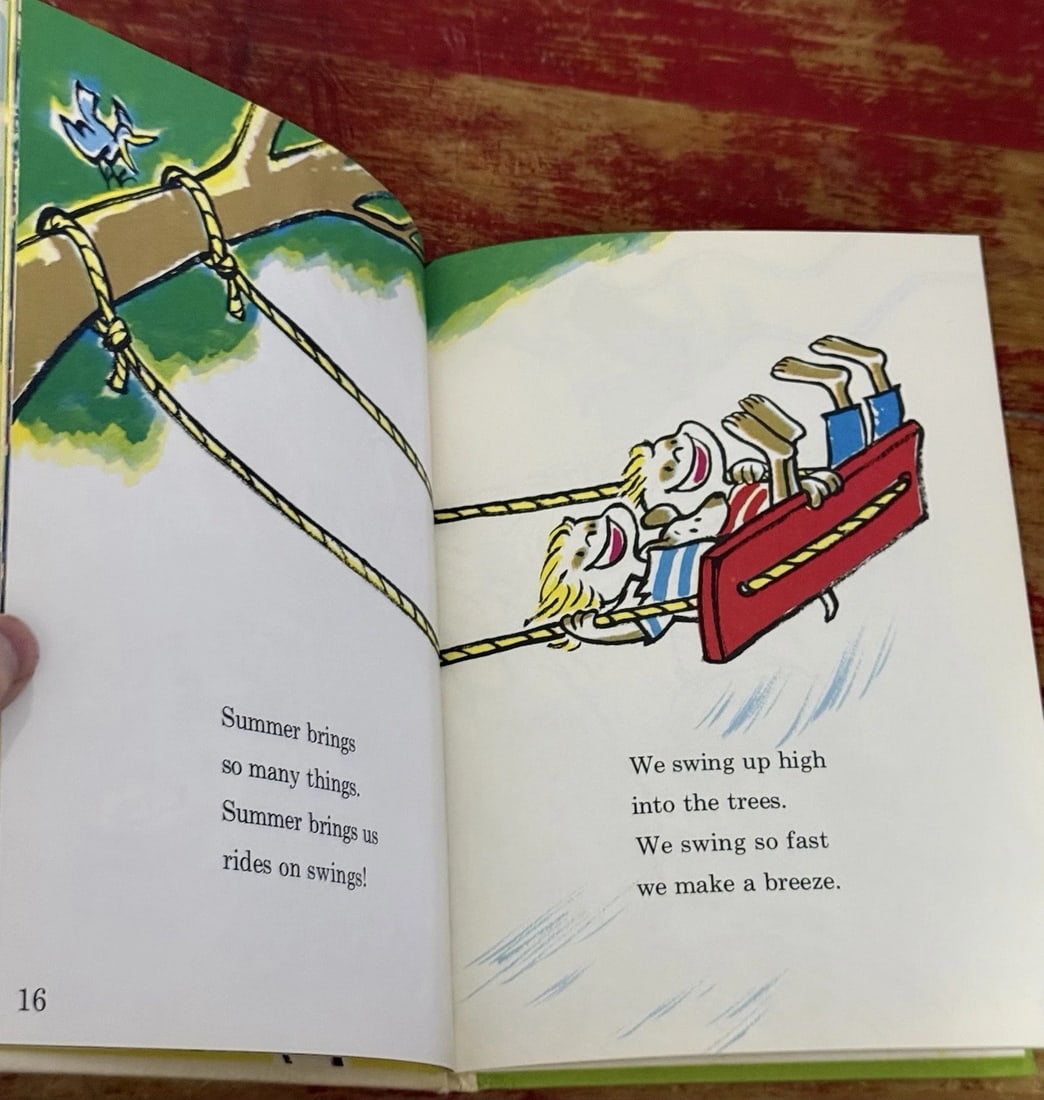 Summer By Alice Low 1963 BC Edition Hardcover Beginner Books 1st Edition/Print - 8