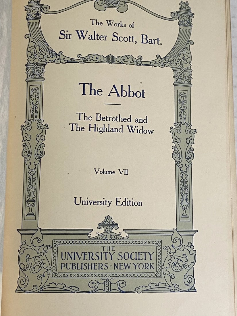 The Works Of Sir Walter Scott Waverley Novels The Abbott University Ed. Vol. VII - 2