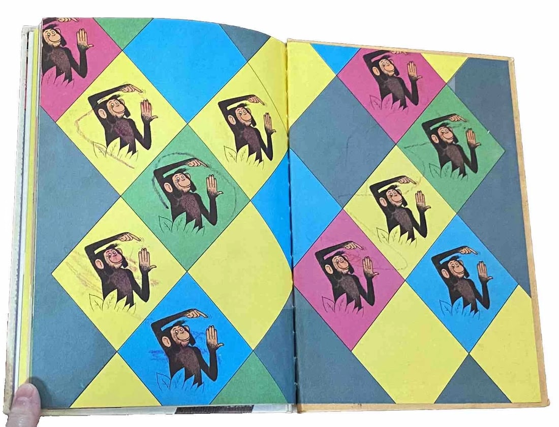 Hand, Hand, Fingers, Thumb 1969 by Al Perkins Book Club Edition Dr. Seuss VGood - 11