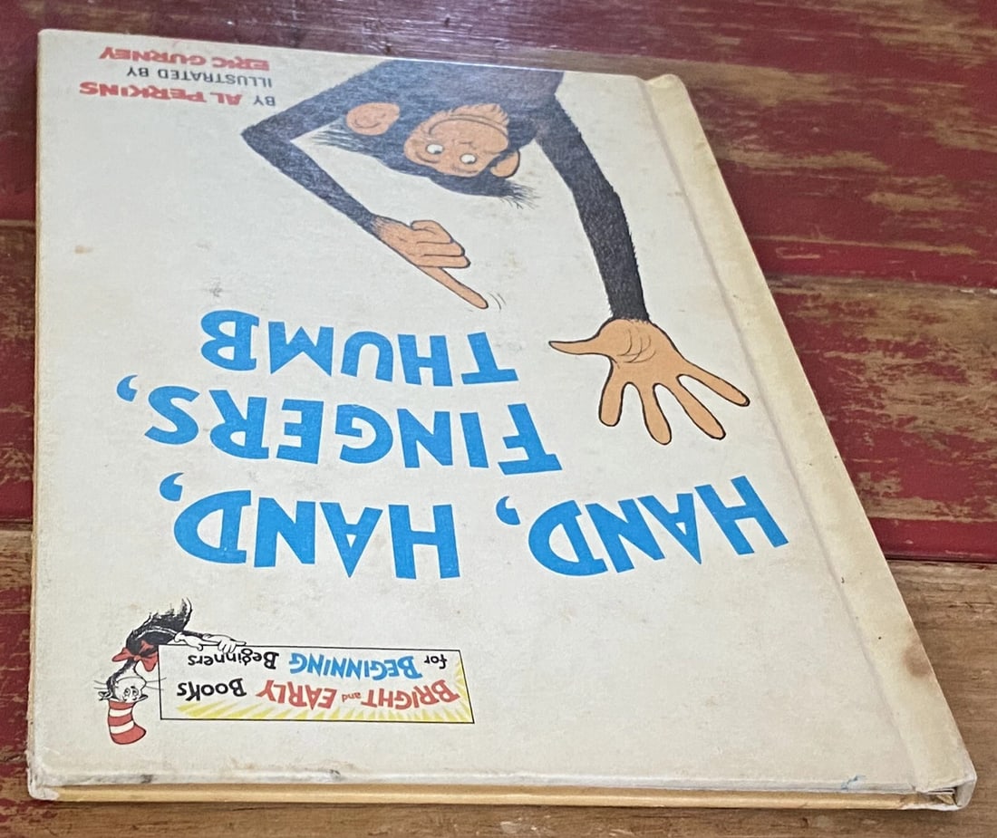 Hand, Hand, Fingers, Thumb 1969 by Al Perkins Book Club Edition Dr. Seuss VGood - 13