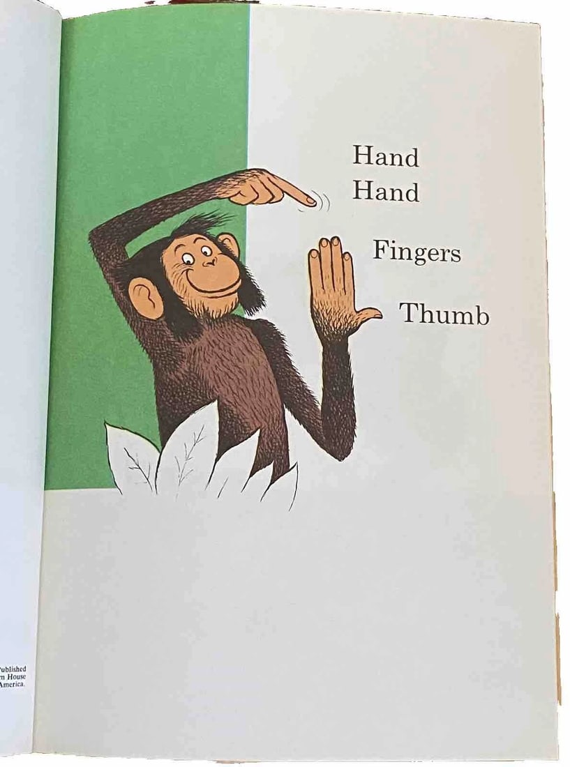 Hand, Hand, Fingers, Thumb 1969 by Al Perkins Book Club Edition Dr. Seuss VGood - 9