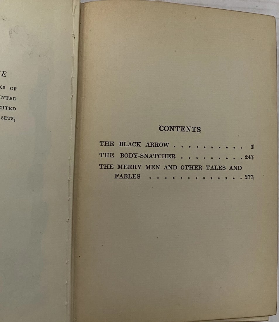 Robert L. Stevenson Black Arrow etc.Ed. DeLuxe Ltd.Ed. of 1,000 1906 Vol. III - 6