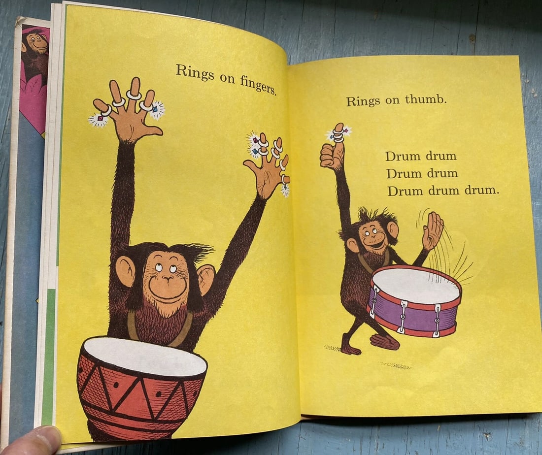 Bright and Early Books Hand, Hand, Fingers,Thumb HC Al Perkins 1969 BCE 1st Good - 10