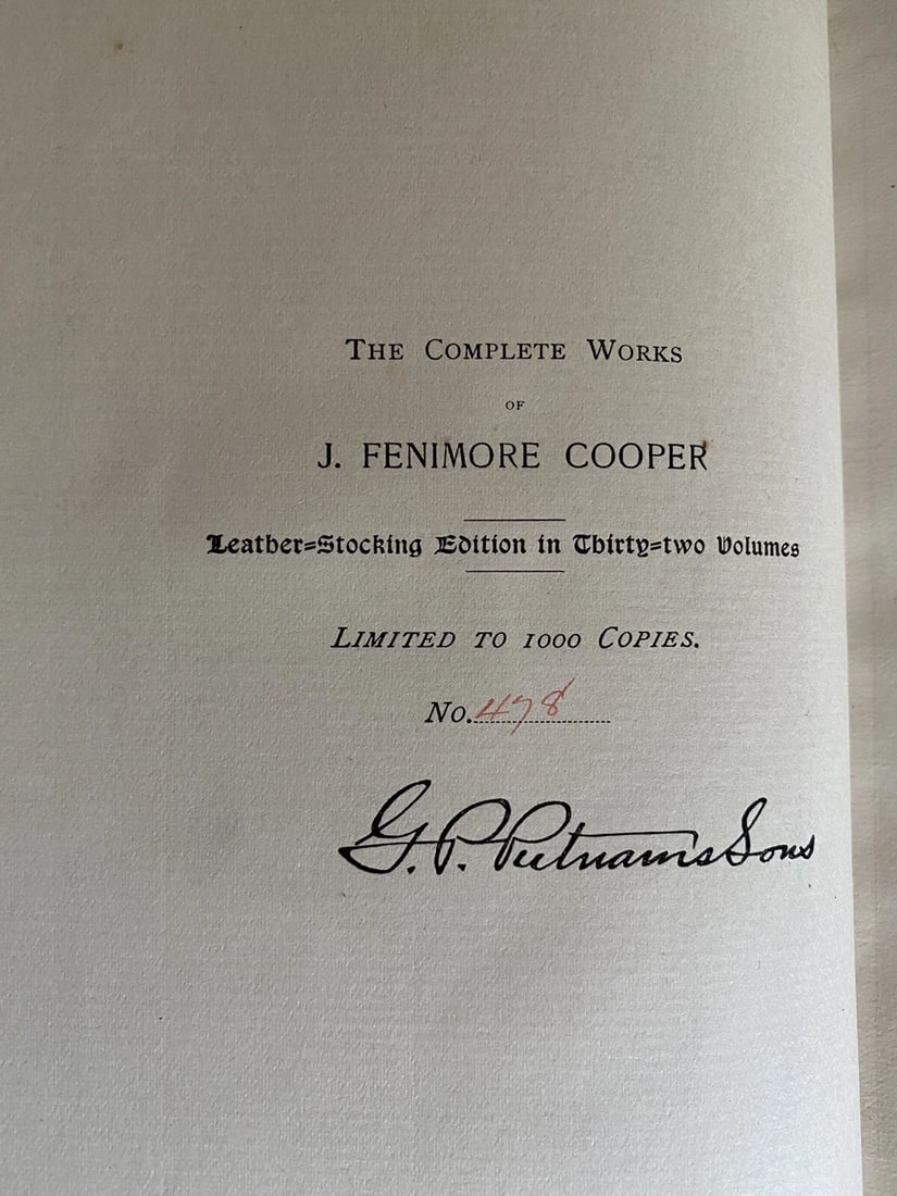 Water Witch James Fenimore Cooper Leather Stocking Edition Ltd Ed #478/1000 HC - 4