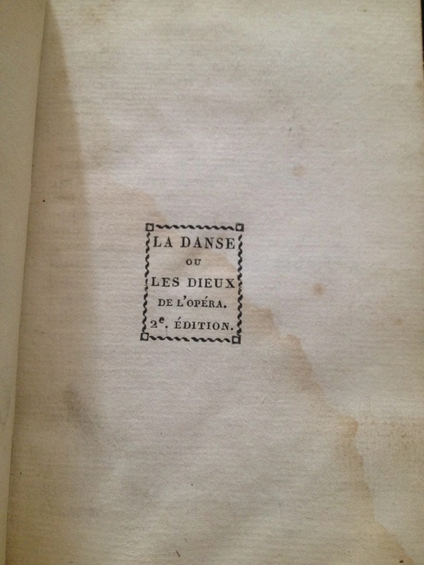 LA DANSE ou Le Dieux de la Opera J. Berchoux GIGUET ET MICHAUD 1808 2NDEd.French - 5